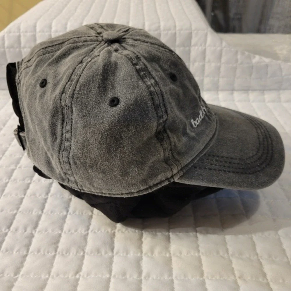 David and Young Charcoal Gray Bad Hair Day Cap Distressed Casual Streetwear‎ Hat